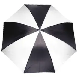 Large Golf Umbrella - EVA Handle Black-White Open
